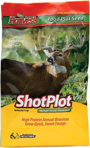 Flagline Evolved Harvest ShotPlot Annual Food Plot Seed - Palatable High-Protein Forage for Deer - Forage Rape & Turnip Brassicas in Saudi Arabia