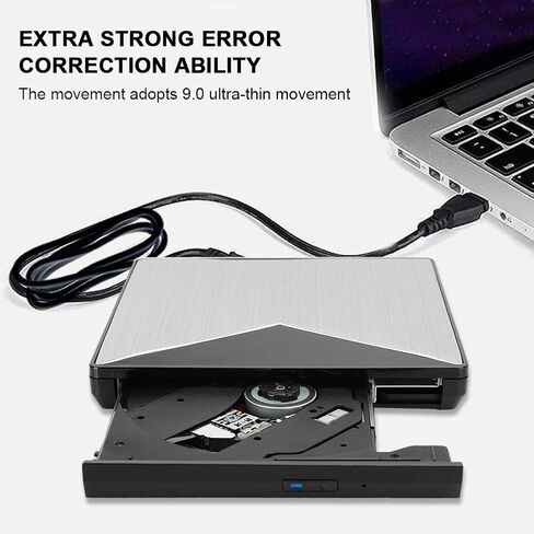 Zopsc-1 External DVD Drive, Ultra Slim Aluminum Alloy USB 3.0 in Saudi Arabia