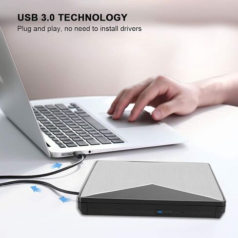 Zopsc-1 External DVD Drive, Ultra Slim Aluminum Alloy USB 3.0 in Saudi Arabia