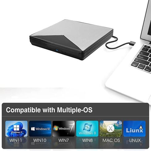 Zopsc-1 External DVD Drive, Ultra Slim Aluminum Alloy USB 3.0 in Saudi Arabia
