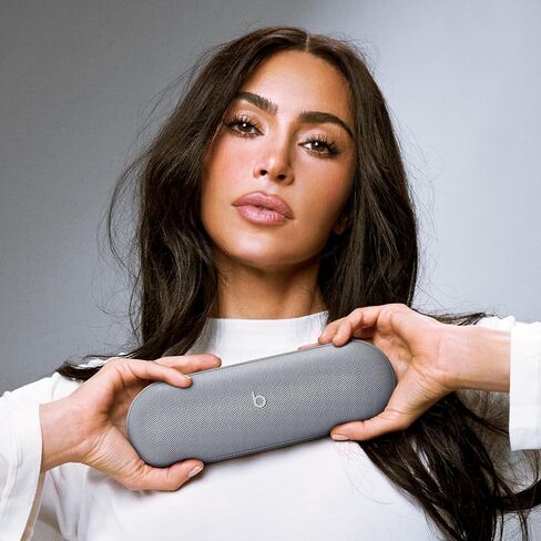 Beats Pill x Kim Kardashian - Wireless Bluetooth Speaker and Portable Charger via USB-C - Up to 24 Hours Battery Life, IP67 Water Resistant, Apple & Android Compatible, Built-in Mic – Dark Gray in Saudi Arabia