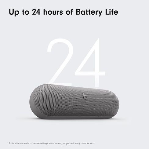 Beats Pill x Kim Kardashian - Wireless Bluetooth Speaker and Portable Charger via USB-C - Up to 24 Hours Battery Life, IP67 Water Resistant, Apple & Android Compatible, Built-in Mic – Dark Gray in Saudi Arabia