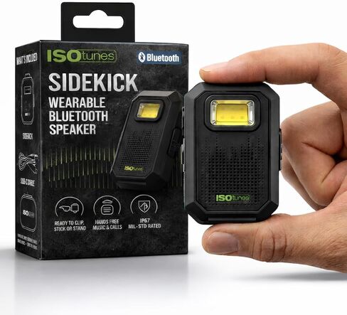 مكبر صوت بلوتوث قابل للارتداء من ISOtunes Sidekick، مكبر صوت بلوتوث بمشبك in Saudi Arabia