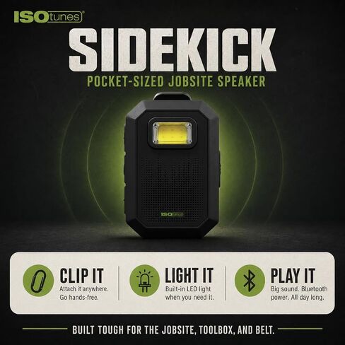 مكبر صوت بلوتوث قابل للارتداء من ISOtunes Sidekick، مكبر صوت بلوتوث بمشبك in Saudi Arabia