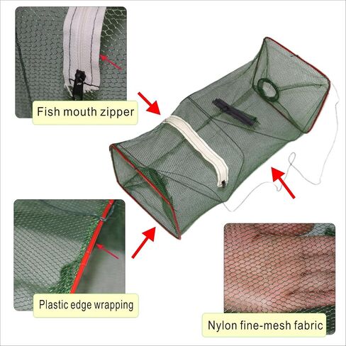 Fishing net Trap Foldable Crawfish Bait Trap nets 3 Pack in Saudi Arabia