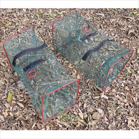 Fishing net Trap Foldable Crawfish Bait Trap nets 3 Pack in Saudi Arabia