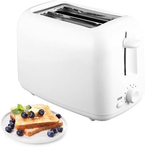 2-Slice Toaster, Extra Wide Slots for Bagels & Thick Bread, 6 Browning Settings, Removable Crumb Tray, Cancel Button in Saudi Arabia