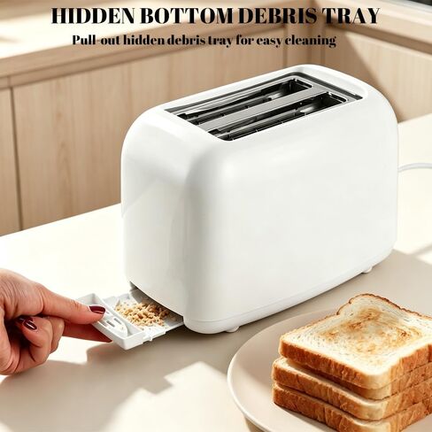 2-Slice Toaster, Extra Wide Slots for Bagels & Thick Bread, 6 Browning Settings, Removable Crumb Tray, Cancel Button in Saudi Arabia