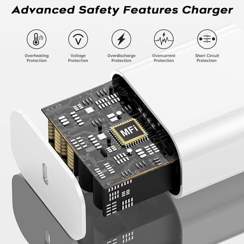 Fast USB C Charger Block,3Pack Long 6FT USBC to USBC Cable iPad Cord 20W iPhone 17 Pro Max Charger Travel Plug Fast Charging for iPhone 17/17 Air/17 Pro/16/16e/16 Pro/16Plus/15/15Pro/Pro Max/Plus,iPad in Saudi Arabia