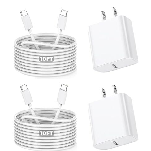 iPhone Fast Charger,[Apple MFi Certified] iPhone Charger Fast Charging Apple Wall Charger Block 6FT USB C Lightning Cable Cord Type C Adapter for iPhone 14 Pro Max/13/12 Mini/11/10/XS Max/XR/X/8/7/SE in Saudi Arabia