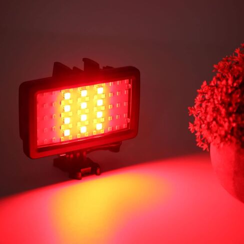 RGB Diving Light 5000LUX Underwater LED Video Fill Light 8 Modes IPX8 40m for Hero 9 Action Camera in Saudi Arabia
