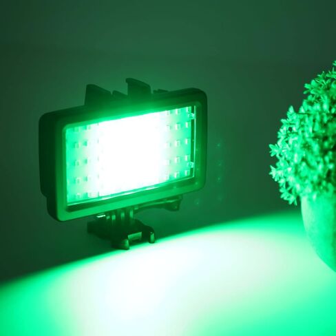 RGB Diving Light 5000LUX Underwater LED Video Fill Light 8 Modes IPX8 40m for Hero 9 Action Camera in Saudi Arabia