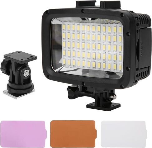 40M LED Video Light 5500K Fill Lamp for DSLR Camera Underwater Photography with Soft Filters in Saudi Arabia
