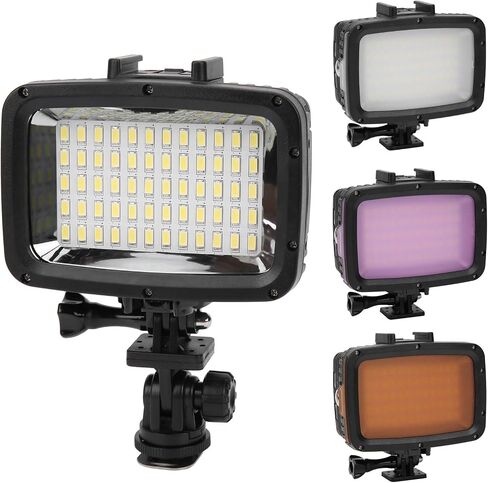 40M LED Video Light 5500K Fill Lamp for DSLR Camera Underwater Photography with Soft Filters in Saudi Arabia