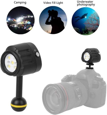 Waterproof LED Fill Light Photography Camera Shooting Accessory Diving 40m Depth in Saudi Arabia
