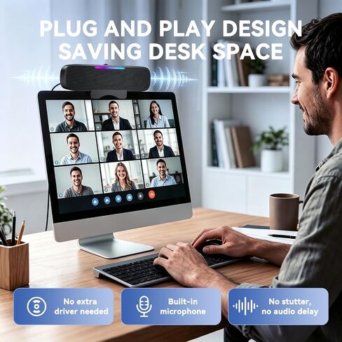 OHAYO Computer Speakers for Desktop PC Monitor, USB Plug-in, G-Sensor in Saudi Arabia