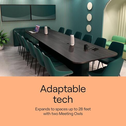 حزمة Meeting Owl 3 Premium: كاميرا مؤتمرات فيديو ذكية بدقة 360 درجة ودقة 1080 بكسل عالية الدقة وميكروفون ومكبر صوت (التركيز التلقائي على السماعة والتكبير الذكي ومساواة الضوضاء) in Saudi Arabia