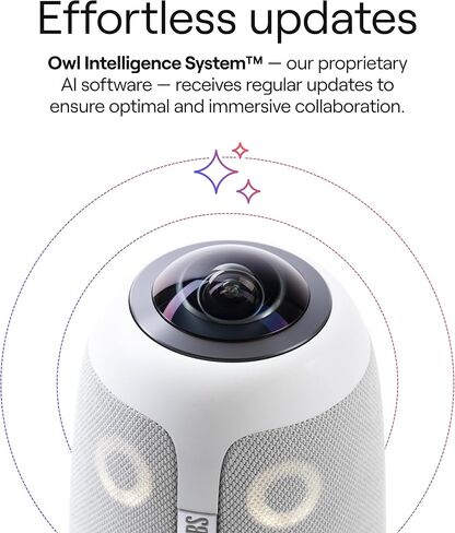 حزمة Meeting Owl 3 Premium: كاميرا مؤتمرات فيديو ذكية بدقة 360 درجة ودقة 1080 بكسل عالية الدقة وميكروفون ومكبر صوت (التركيز التلقائي على السماعة والتكبير الذكي ومساواة الضوضاء) in Saudi Arabia