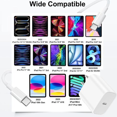 USB C Fast Charger for iPad 10th/11th A16 Generation,iPad Air 13/11 M3 M2 in Saudi Arabia