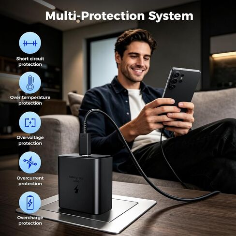 45W USB C Fast Charger 2-Pack,Type C Fast Charging Block with 6Ft Cable in Saudi Arabia