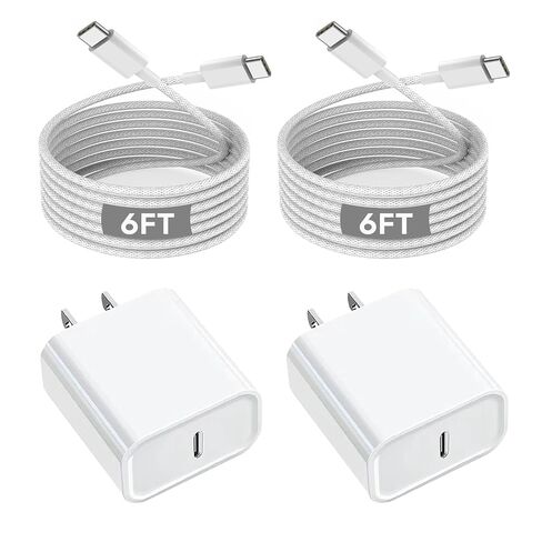 USB C Charger for iPhone 17/16 Charger Fast Charging,Type C Charge Apple Fast USB C Wall Chargers Block Adapter 6FT Charging Cable Cord for iPhone 17 Pro Max/Air/16/16Pro/15/15 Plus/iPad Pro/Air/Mini in Saudi Arabia