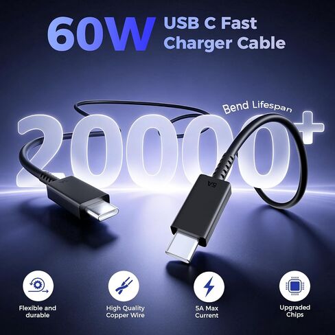 60W USB C Super Fast Charger, Type C Fast Phone Charger in Saudi Arabia