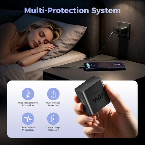 60W USB C Super Fast Charger, Type C Fast Phone Charger in Saudi Arabia