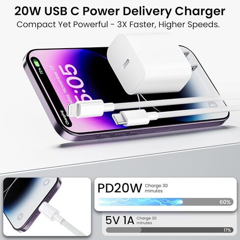 iPhone Fast Charger,[Apple MFi Certified]10FT Long USB C to Lightning Cable Cord for iPhone 14 13 12 11 Pro Max Plus Xs Xr X SE iPad,2Pack Type C Charger with 10FT Braided iPhone Charger Fast Charging in Saudi Arabia