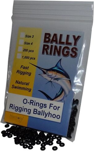 Bally Rings - O-Ring Grommets for Rigging Ballyhoo Baits (Size #3, 200 Pieces) in Saudi Arabia