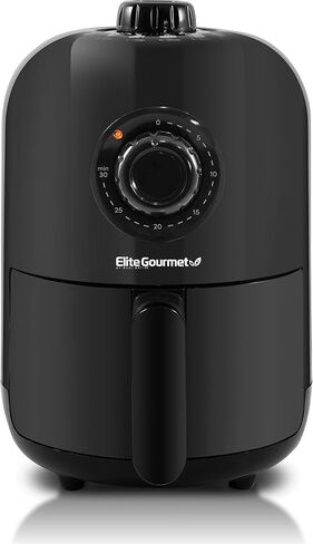 مقلاة هوائية شخصية من Elite Gourmet EAF-1121X، مدمجة، 1000 واط، 1.1 كيو تي، أسود in Saudi Arabia