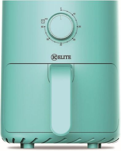 Kitchen Elite 2.5 Quart Mechanical Air Fryer, Compact Appliance with 60-Minute Timer, Nonstick Removable Basket, Oil-Free Cooking, Black in Saudi Arabia