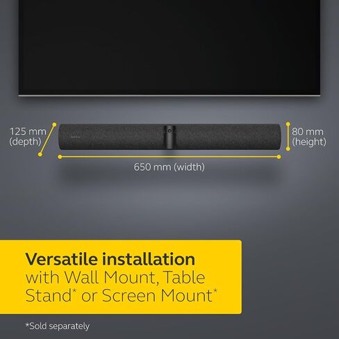 Jabra PanaCast 50 180° Panoramic-4K Meeting Room Webcam, Black in Kuwait
