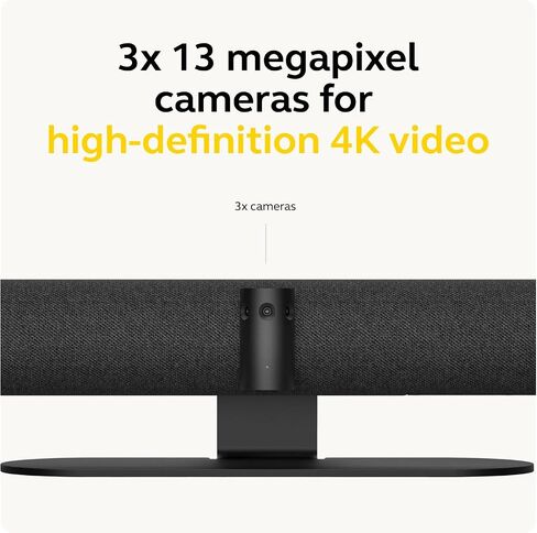 Jabra PanaCast 50 180° Panoramic-4K Meeting Room Webcam, Black in Kuwait
