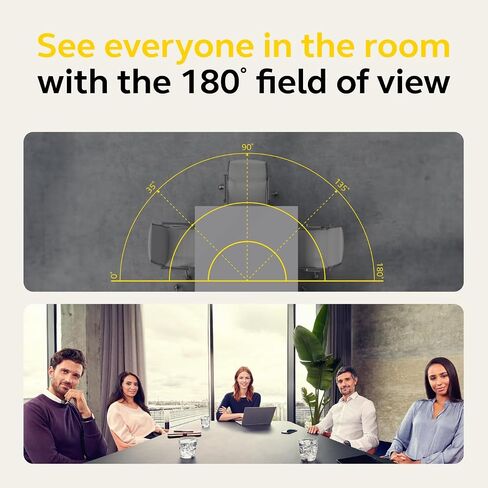 Jabra PanaCast 50 180° Panoramic-4K Meeting Room Webcam, Black in Kuwait