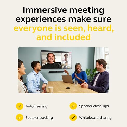 Jabra PanaCast 50 180° Panoramic-4K Meeting Room Webcam, Black in Kuwait