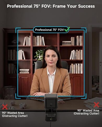 كاميرا ويب AOC 4K للكمبيوتر الشخصي، مستشعر سوني، كاميرا بث 1080P 60FPS مع PDAF in Saudi Arabia