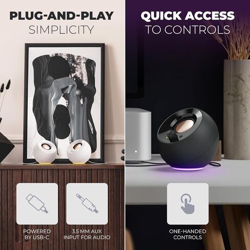 Creative Pebble SE 2.0 Desktop Speakers for PC/Laptop, White in Saudi Arabia
