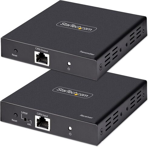 موسع HDMI عبر CAT6/CAT5، 4K 30 هرتز/130 قدم PoC HDMI عبر موسع إيثرنت، مجموعة جهاز إرسال واستقبال HDMI، وصلة IR in Saudi Arabia