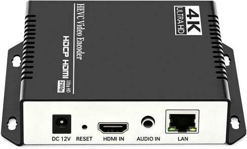 H.265 H.264 4K HDMI to IP Network Video Encoder, 1080P HD Video Audio Encoder Supports RTSP RTMPS UDP HLS SRT HTTP WebRTC ICECAST, for IPTV, Live Streaming, YouTube, Facebook, OBS, ONVIF NVR, etc. in Saudi Arabia