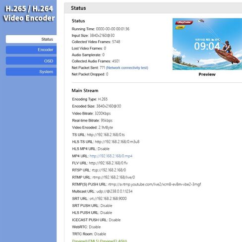 H.265 H.264 4K HDMI to IP Network Video Encoder, 1080P HD Video Audio Encoder Supports RTSP RTMPS UDP HLS SRT HTTP WebRTC ICECAST, for IPTV, Live Streaming, YouTube, Facebook, OBS, ONVIF NVR, etc. in Saudi Arabia