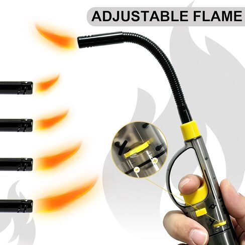 4 Pack Butane Candle Lighters Refillable Long Lighters for Candle Grill BBQ in Saudi Arabia