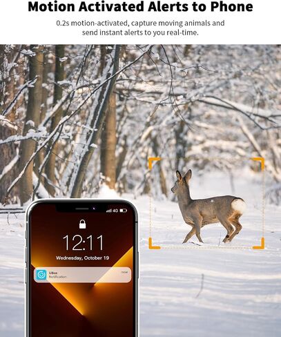 Oculview 4G LTE Cellular Trail Camera 360° Live Streaming Solar Deer Camera, SIM Card Included, Clear Night Vision, Remote Phone Control, Instant Alerts, Cloud Storage for Hunting/Outdoor Security in Saudi Arabia