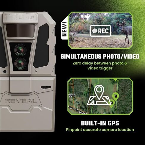 كاميرا TACTACAM Reveal Pro 4.0 الخلوية + FlexPack & Solar R5 (2PK) in Saudi Arabia