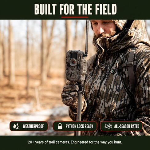 كاميرا Stealth Cam Fusion MAX الخلوية المكونة من قطعتين مع بطاقتي SD من Lexar سعة 32 جيجابايت | ثنائي الشريحة AT&T + Verizon | صورة بدقة 36 ميجابكسل، فيديو عالي الدقة 720 بكسل، سرعة تشغيل تبلغ 0.35 ثانية in Saudi Arabia