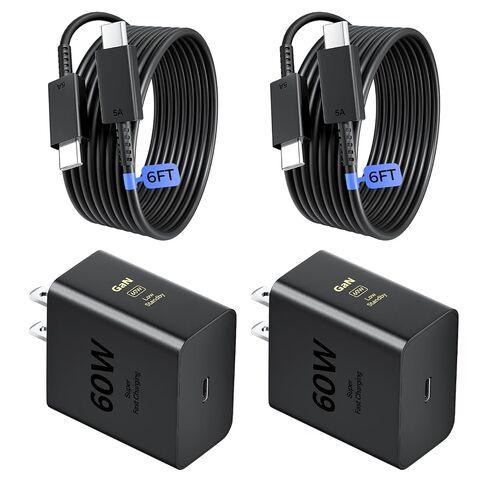 2 Pack 60w Super Fast USB C Charger, Type C Charger Fast Charging in Saudi Arabia
