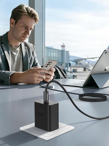 شاحن USB-C بقدرة 45 وات، شاحن فائق السرعة من النوع C 2 حزمة، شحن سريع PD مع كابل USB-C 5A لهاتف Samsung Galaxy S25 Ultra/S25+/S24 Ultra/S24+/S23 Ultra/S23+/Ultra S22/S22+/S20 Ultra/Note 10 in Saudi Arabia
