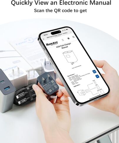 شاحن USB-C بقدرة 45 وات، شاحن فائق السرعة من النوع C 2 حزمة، شحن سريع PD مع كابل USB-C 5A لهاتف Samsung Galaxy S25 Ultra/S25+/S24 Ultra/S24+/S23 Ultra/S23+/Ultra S22/S22+/S20 Ultra/Note 10 in Saudi Arabia