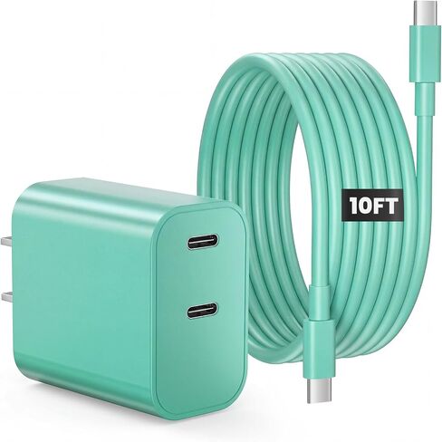 شاحن iPhone 17 16 15 شحن سريع، كتلة شاحن USB C بمنفذ مزدوج 20 وات in Saudi Arabia