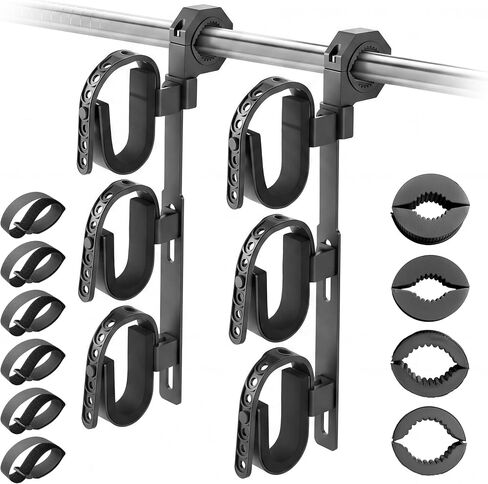 ATV Gun Rack, Double Tier Hunting Tool Shovel Mount Holder Heavy Duty Roll Bar Gun Rack for Truck, ATV, UTV, RV, Snowmobile, Golf Cart Side By Side Accessories in Saudi Arabia
