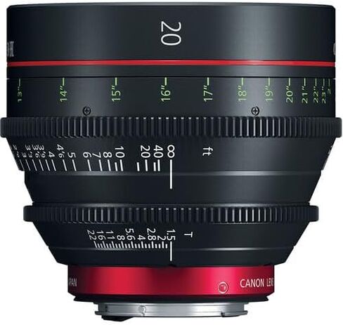 مجموعة عدسات Canon CN-E 20 مم T1.5 L F Cinema Prime ومحول التركيب in Saudi Arabia